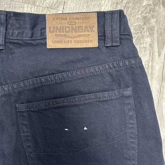 Women's Unionbay 11 Large Denim Jeans Shorts Black Bermuda High Rise Cotton NWT - Picture 9 of 10
